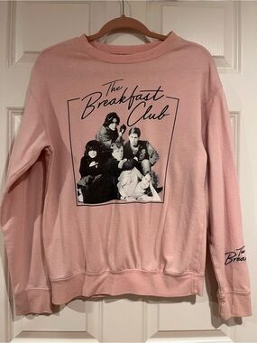 The Breakfast Club Pink Graphic Crewneck Sweatshirt